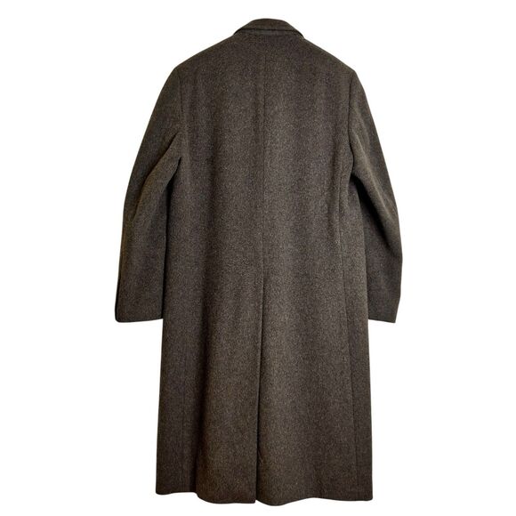 Ciatti Men's Cashmere Wool Blend Overcoat 42 LONG Full Length Charcoal Gray - Picture 6 of 14